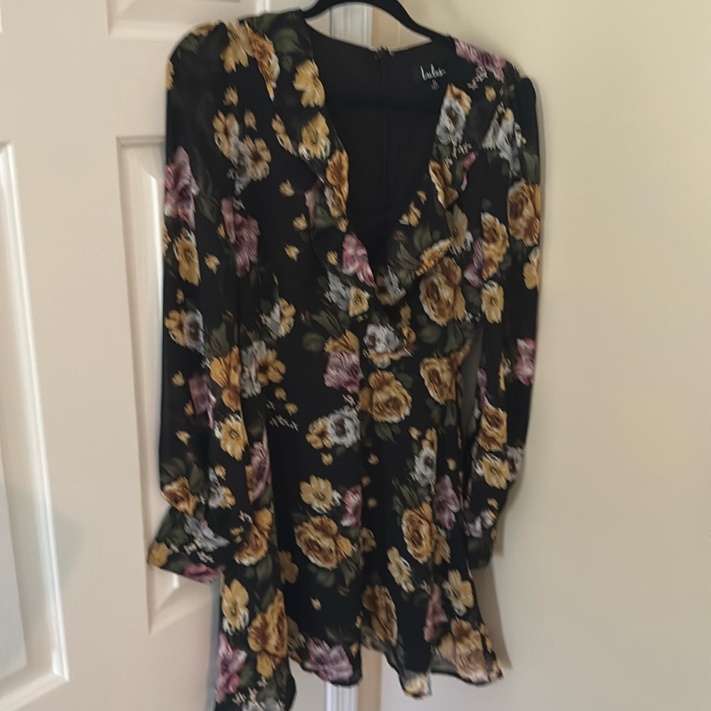 Lulus floral long sleeve dress